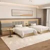 Mobiliario de Hotel Personalizado, Habitación Estándar, Cama King de Hotel, Mesa para TV, Respaldo Tapizado Suave, Habitación de Apartamento, Juego Completo de Muebles