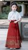 Saia Face de Cavalo para Meninas Terno 2024 Verão Novo Senso de Alta Qualidade Estilo Nacional Estilo Chinês Menininha Estudantes do Ensino Fundamental Terno Tang Hanfu
