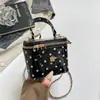 Bolsa de Mão com Corrente 2026, Bolsa de Ombro de Bolinhas de Alto Estilo, Moda Ins, Simples, Única, Bolsa Saco Tendência
