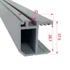 Ranura para tarjeta de perfil duro de PVC puerta de vidrio puede procesar tira de goma para producir vitrina para muestra material de forma vertical