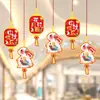 Colgantes Decorativos para el Festival de Mediados de Otoño para el Hogar Interior Arreglo de Escena del Día Nacional Colgantes de Tarjetas Adornos Colgantes para Centros Comerciales Guirnaldas