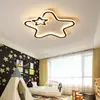 Luminária de Teto para Quarto Teto Baixo Moderna Simples LED Criativa Estrela de Cinco Pontas Emissora de Luz em Ambos os Lados Luminária para Quarto de Criança