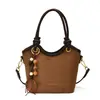Bolso Cubo de Cuero con Aceite y Cera Vintage para Mujer, Moderno y Elegante, Sencillo y con Estilo, Adecuado para el Trabajo Diario, Se Puede Llevar como Bolso de Mano o Bolso Cruzado