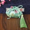 Bolsita Redonda Antigua Hanfu para Llevar Bolsa Vacía Estilo Nacional Bordado Borla Bolsas Flor Carro Colgante Bolsa Hoja de Loto