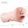 Muñeca de Silicona Jiuai Eléctrica Totalmente Automática Copa de Avión Boquilla Juguete Sexual para Hombres, Molde Vaginal y de Glúteos Juguete Sexual