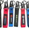 Llavero de Cincha para Coche Personalizado Creativo Motocicleta Logo Doble Cara Llavero Hebilla de Pico de Águila para Coche Colgante de Cinta