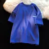 Camiseta de Manga Corta para Hombre con Textura de Waffle, Sencilla, Holgada, Oversize, de Media Manga, Moderna, Cuello Redondo