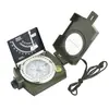 Venta caliente transfronteriza K4074 alta precisión exterior brújula americana multifuncional verde militar aguja norte metal cinturón luminoso
