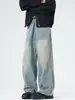 Roupa Masculina Fengshe / Nova Coleção Primavera e Outono Calça Jeans Larga Solta Tendência Estilo Americano para Homens