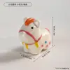 Fofo Pônei Giratório de Cerâmica, Decoração de Mesa para Alívio de Estresse e Cura, Brinquedo Criativo Presente para Amigos