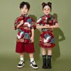 1º de junho infantil Roupas de desempenho infantil Reunião esportiva de alunos do ensino fundamental e médio Roupas de classe de jardim de infância estilo chinês Cheongsam Roupas de desempenho para meninos Maré