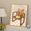 Natureza Morta Estilo Creme Quarto Mesa de Cabeceira Pintura Decorativa Simples ins Restaurante Pintura Arte Quente Sala de Estar Preguiçosa Pintura