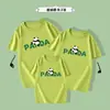 Ropa creativa para padres e hijos Little Panda 2024 Verano nueva camiseta casual para toda la familia camiseta interior algodón manga corta moda
