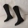 Botas de Caballero 3343 Esmeriladas Botas de Tacón Sencillo Fábrica AliExpress Terciopelo Alto Suministro Bajo Comercio Exterior Botas Profesionales Adulto