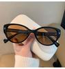 Versión Coreana de las Nuevas Gafas de Sol Negras Retro Ojo de Gato para Mujer, Modernas, Geniales y de Alta Gama, Adecuadas para Hombres con Rostros Cuadrados y Redondos