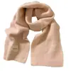 Bufanda Cálida de Lana Feel 2026 Protector de Cuello de Imitación Cachemir para Mujer Estilo Coreano Atmósfera Engrosado Temporada de Otoño e Invierno Polaina de Punto para el Cuello