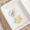 Aleación Gota de Aceite Flor Fresca Hoja de Ginkgo Ins Pequeña Fragancia Collar Pendientes Pulsera Colgante de Joyería DIY