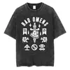 Camiseta Lavada Retro de Metal de la Banda Bad Omens 2025 a