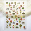 Múltiplas Capivaras Versáteis 5D em Relevo Decorações de Animais Pequenos para Capa de Celular Planner Unhas