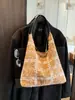 2025 Nuevo Otoño Felpa Bolso Cruzado Bolso Tote Cubo de Gran Capacidad Bordado Dulce Estilo Preppy Simple y Versátil