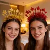 Festa de Natal 2027 Faixa de Cabeça Digital Adorno de Cabeça Contagem Regressiva de Ano Novo Adereços de Foto Decoração de Festa de Ano Novo Faixa de Cabeça de Estrela