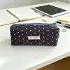 Nuevo Estuche de Algodón con Estampado de Estrellas Alta Apariencia Gran Capacidad Bolsa de Papelería para Estudiantes de Secundaria y Preparatoria Bolsa Pequeña Multifuncional de Almacenamiento