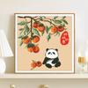 Fabricante de Ponto Cruz Tiktok Kuaishou Xiaohongshu Dropshipping Novo Modelo 2026 Bordado com Linha Sala de Estar Bordado Panda de Desenho Animado