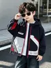 Chaqueta cortavientos de primavera y otoño para niños, estilo coreano, moderna y elegante, chaqueta tipo cárdigan, para niños pequeños y medianos, exportación transfronteriza