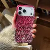 Estampado de Leopardo Rosa Brillante Adecuado para Funda de Teléfono Apple 18 iPhone 17 Pro Max 16/15 Funda Completa IMD