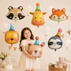 Globos Flotantes de Papel de Aluminio con Forma de Animales Lindos de Dibujos Animados para Decoración de Fiestas de Cumpleaños Infantiles Accesorios Venta al por Mayor