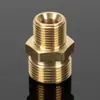 Pistola de agua para lavadora de autos de alta presión adaptador 55/58 14/18 giro diámetro variable tubería de alambre de acero todo cobre 360 interior 22 exterior rosca