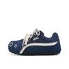 2025 Novos Sapatos de Treino de Balé Azuis Femininos Verão e Outono Casuais Sola Fina Sola Macia Bico Redondo Nicho Retro Sapatos Esportivos