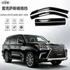 Defletores de janela Lexus LX570 2008-2021 para uso transfronteiriço, protetores de chuva espessados para janelas Lexus