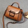 Bolsa Feminina 2026 Nova Moda Bolsa de Mão de Couro Genuíno para Trabalho, Bolsa Simples de Ombro Transversal para Senhoras, Bolsa de Estilo Artístico Retrô