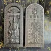 Tao Supplies Ficha de Taishang Laojun Ficha de Ébano Patriarca Tao Buda Moral Ficha Relevo Imagem de Taishang Laojun