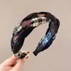 2026 Verano Nuevo Estilo Zapatillas de Caña Alta Retro Antideslizantes Diadema de Ala Ancha para Mujer Accesorio Versátil para el Cabello