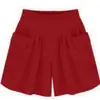 Europeo y Americano Verano Talla Grande Ropa de Mujer Talla Grande Gordo mm Pantalones Cortos de Pierna Ancha Mujer 100kg Hermana Versátil Pantalones Cortos Calientes Culottes Verano de Mujer