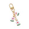 Serie de Adornos Colgantes para Bolsa con Hebilla de Puerta Llavero Lindo Aleación Flor Flor Niña Bolsa Joyería Colgante Pequeño Regalo