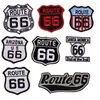 Parches Bordados al por Mayor Transfronterizos Insignias Bordadas por Computadora Emblema de la Ruta 66 Parches para Hombro Parches para Brazo Parches Decorativos para Ropa
