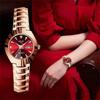 Reloj de moda simple de alta gama estilo europeo con trémolo con diseño de nicho resistente al agua para mujer reloj de alta gama para mujer ins