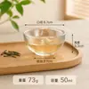 Taza de té de cristal creativa con textura transparente, taza para degustación de té, juego de té Kung Fu, taza de té pequeña para uso doméstico, taza de maestro, directamente del fabricante