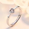 Anillo apilado combinado para mujer, anillo individual, moderno, personalizado, anillo abierto, lujo ligero, Corazón Guardián, anillo para mujer
