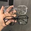 Gafas Anti-Luz Azul con Montura Cuadrada Oversize, Se Pueden Personalizar con Lentes Graduados, Monturas de Moda Estilo Coreano