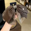 Pinza para el pelo con lazo de cinta de tela de lunares estilo coreano para mujer, pinza de garra pequeña para la parte posterior de la cabeza, accesorio para el cabello de pinza de garra pequeña de alta gama