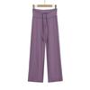 2557-2025 Novas Calças Femininas Estilo Europeu e Americano Garota Popular Cintura Alta Perna Reta Perna Larga Sexy Mais Fáceis de Combinar Calças Esportivas Casuais