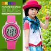 Reloj electrónico para niños de belleza, resistente al agua, con correa de silicona, para estudiantes, color jalea, tendencia de moda, luces LED personalizadas, reloj de pulsera