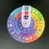 Rompecabezas de Encaje Juguetes de Educación Temprana para Niños Gestión del Tiempo Rompecabezas Cognitivo Rompecabezas de Dibujos Animados