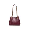 Nova Bolsa de Mão Tecida de Luxo Leve para Mulheres, Bolsa de Ombro, Grande Capacidade, Textura de Corrente, Bolsa para Paraquedas