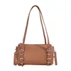 Bolso Cuadrado Pequeño Retro de Diseño Único para Mujer 2026 Nueva Moda para el Trabajo Bolso de Hombro Cruzado Estilo Simple