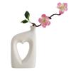 Vaso Cerâmico Vazado Criativo Simples Estilo Minimalista INS para Casa Sala de Estar Bancada Escritório Inserção de Flores Enfeites Artesanais
